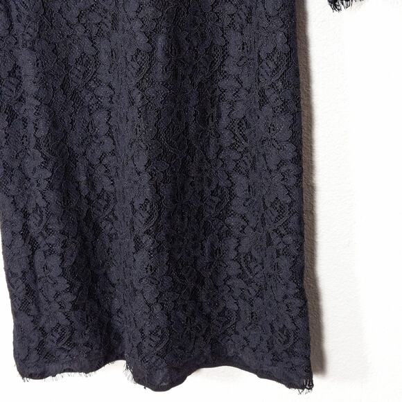 Diane Von Furstenberg Women’s Dress Dark Romance Gothic Feminine Black Lace 10 - Picture 4 of 12